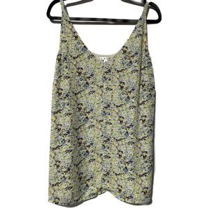 Cabi‎ Yellow Floral camisole top Size L